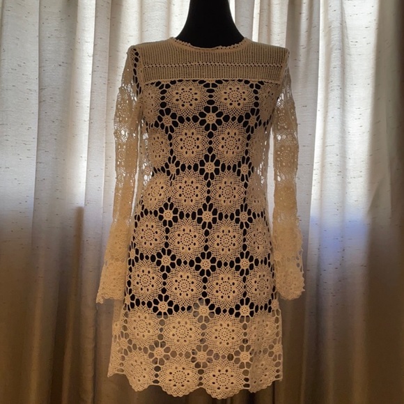 Topshop Dresses & Skirts - TOPSHOP Crochet Dress UK size 8